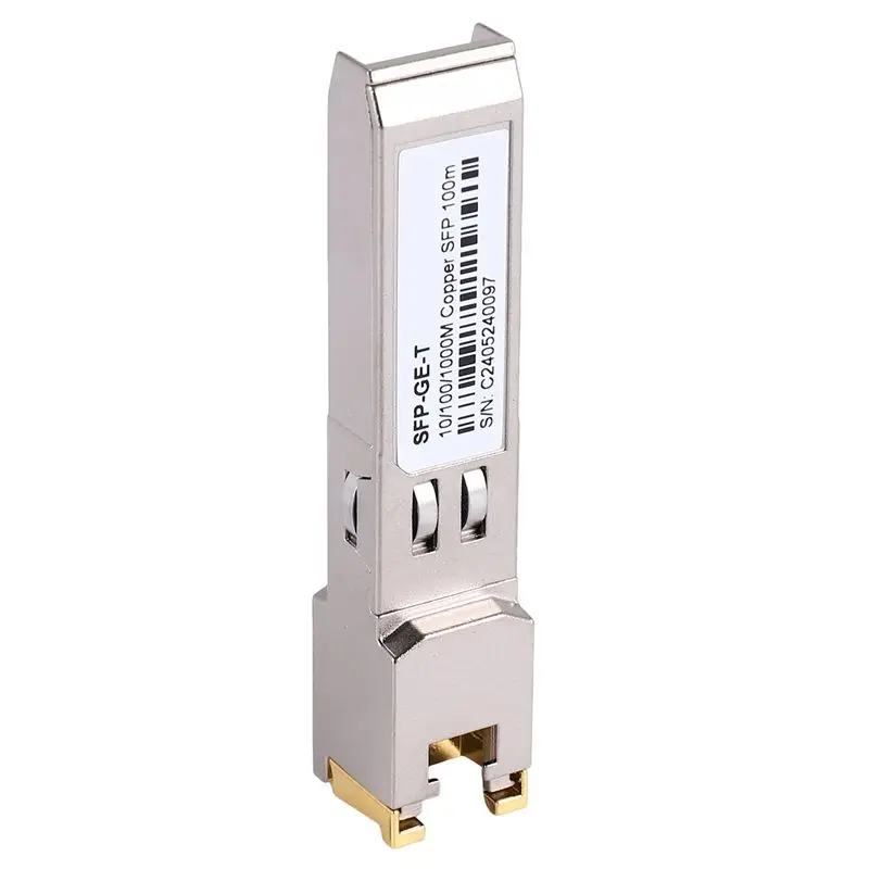 SFP Module RJ45 Switch Gbic 10/100/1000 Connector SFP Copper RJ45 SFP Module Gigabit Ethernet Port 1Pcs-AEF7