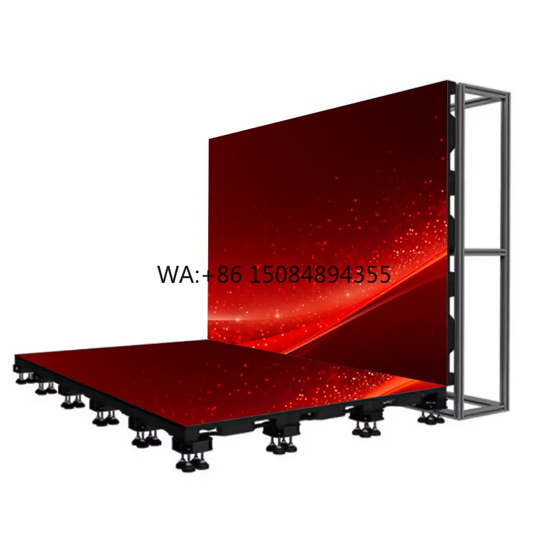 

Hot Sale Indoor Stage Dance Floor Led Display Wedding Red Carpet Event Background Interactive Touch 4K Resolution IP65 Full