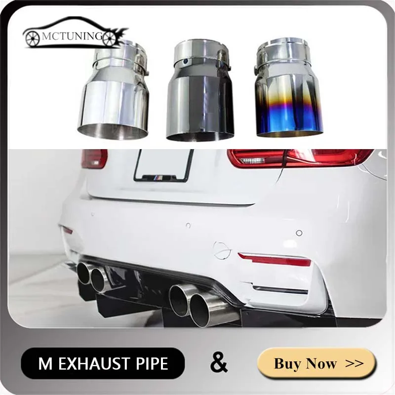 

1PC Exhaust Tip For BMW F22 F23 M235i M240i F20 F21 M135i M140i F30 F31 M335i M340i F32 F33 F36 M435i M440i M2 M3 M4 Muffler Tip