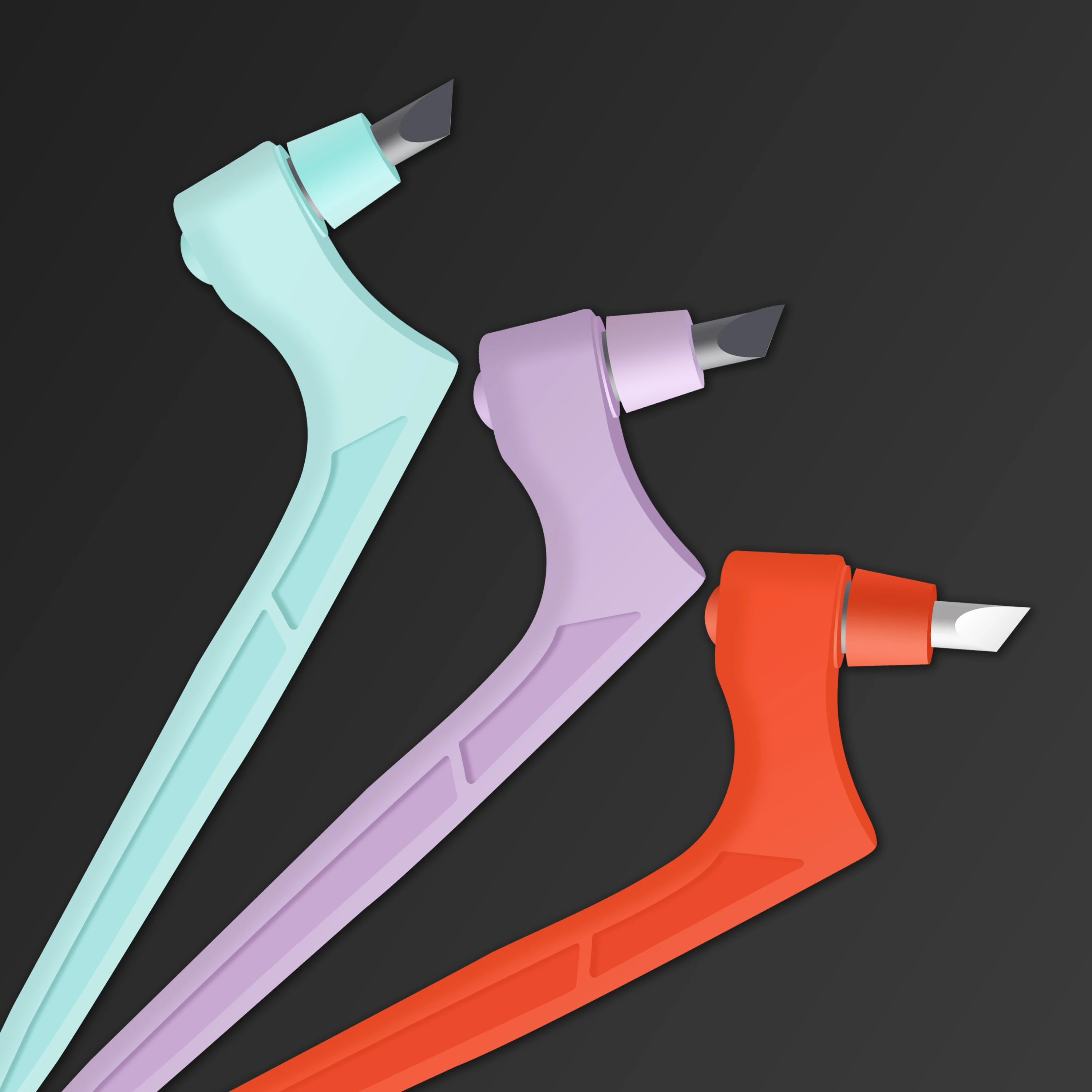 سكين نقش دوار محمول، سكين فني دوار وقلم، رأس نقش قلم قطع الورق، أدوات قطع يدوية فنية ذاتية الصنع #5