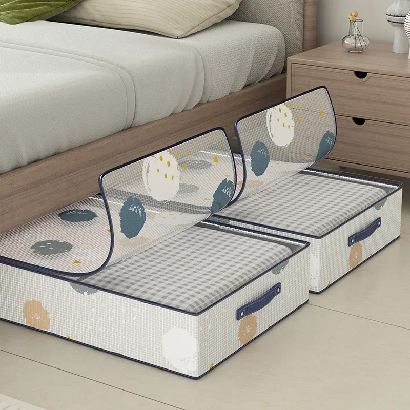 Bed Bottom Storage Box Bedroom Clothing Storage Box Large Capacity Household Can See Through The Dustproof Storage