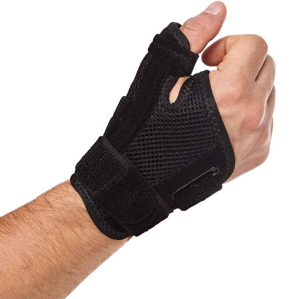 Flexible Splint Wrist Thumb Support Brace for Tendonitis Arthritis Breathable Thumb Protector Guard Fits Right and Left Hand