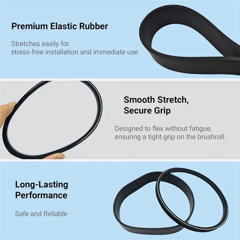 A11E-38528-034 & 38528-035 Vacuum Belt Set For Hoover Windtunnel Self-Propelled U6485900, U6420900, U6476900, Mach 5/6