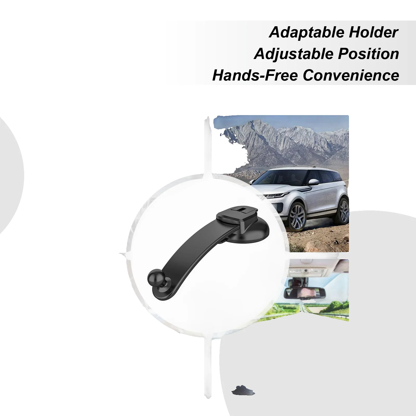 

Автомобильный держатель для телефона, регулируемая подставка на присоске, вращение на 360 градусов, автомобильное крепление для телефона для путешествий, грузовика, приборная панель, лобовое стекло водителя