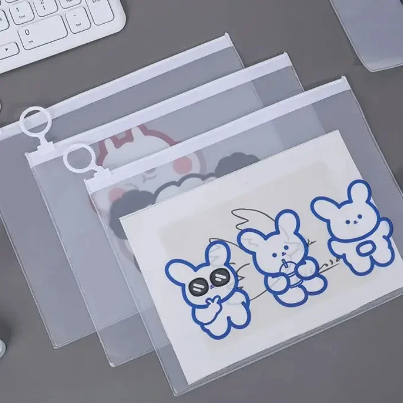 Borsa portadocumenti tascabile per documenti, portadocumenti 213X170 mm, organizer da scrivania per cancelleria per ufficio e scuola, documenti impermeabili per cartoni animati da 15 pezzi