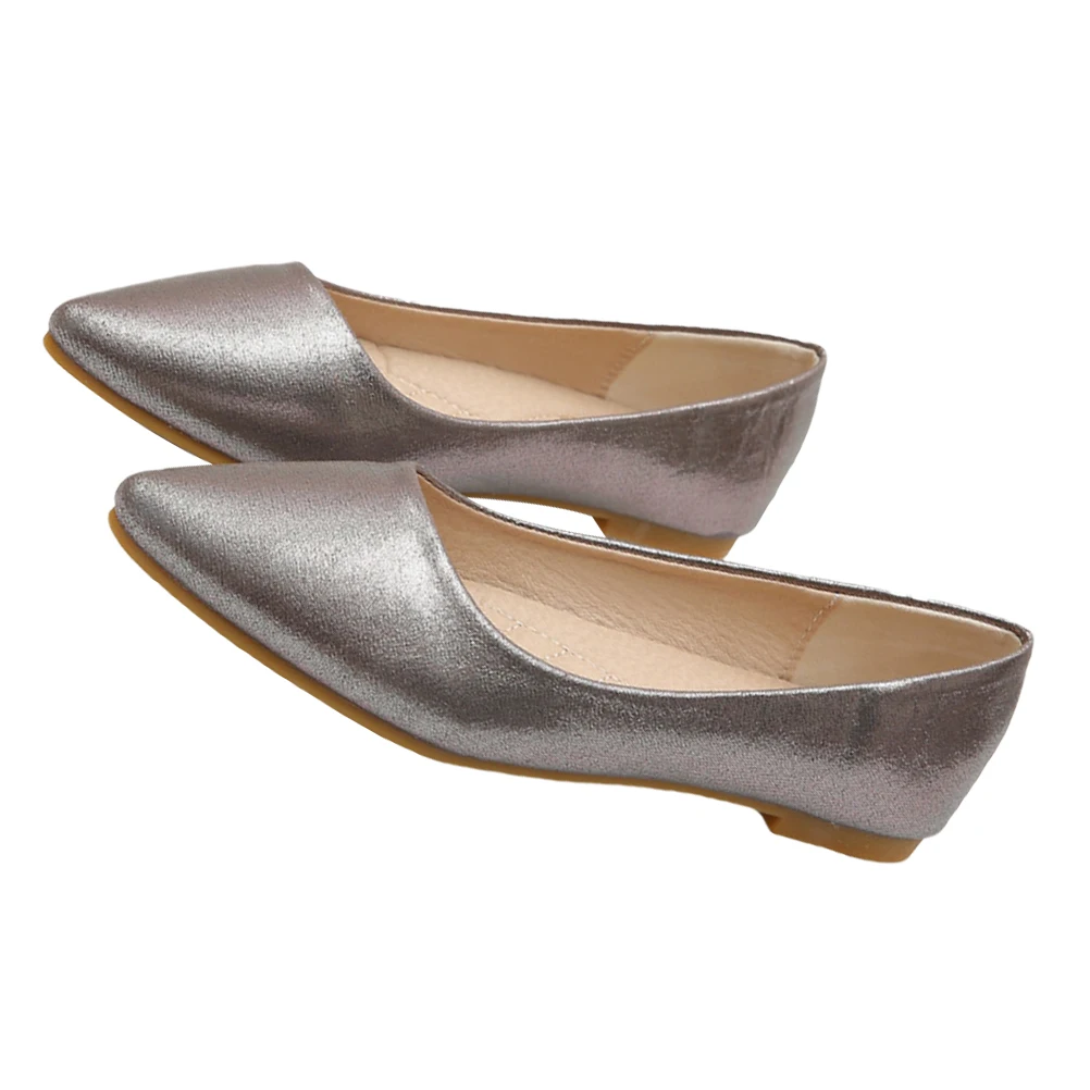 أحذية فول مسطحة القاع للنساء من الألياف الدقيقة مريحة وغير قابلة للانزلاق ونعل أنيق للسيدات هدية لعيد الميلاد