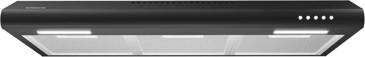 

li-Black Range Hood 30 inch Under Cabinet Ductless Range Hood Vent for Kitchen with Anti-fingerprint Design, 3 Speed Exhaust Fan
