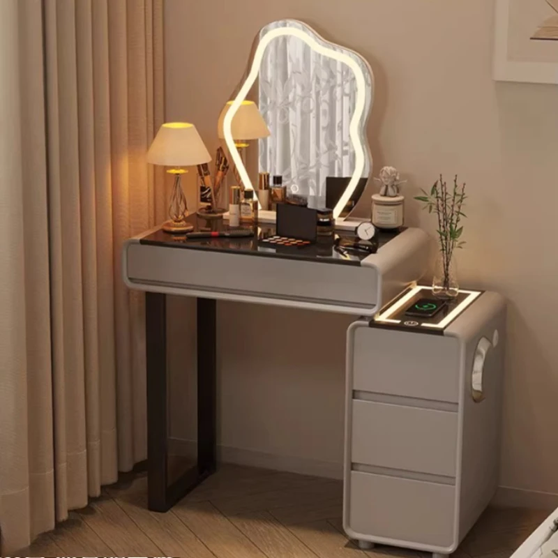 طاولات مكياج كبيرة بجانب السرير منضدة الزينة مرآة عتيقة منضدة الزينة ركن الخشب Tocadores De Maquillaje أثاث معكوسة