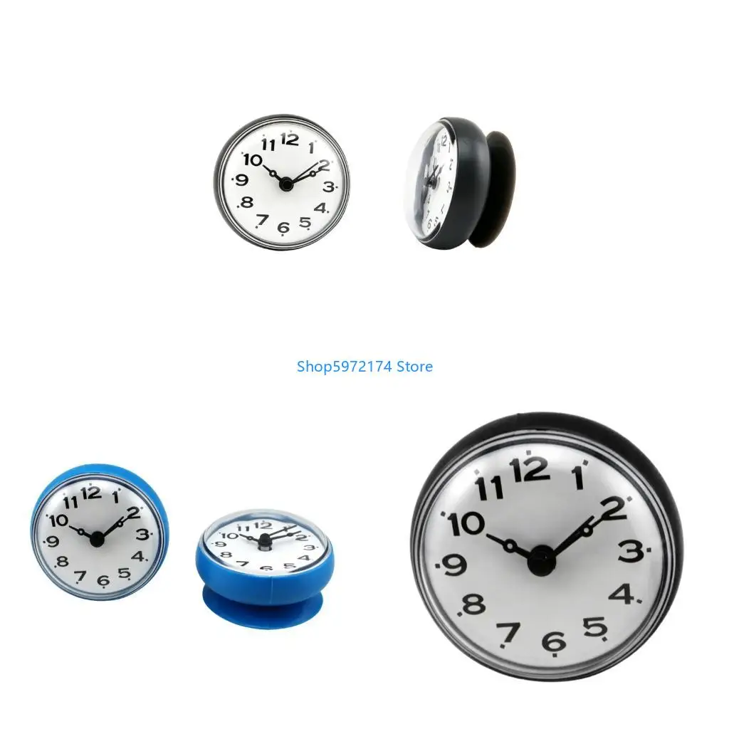 Y3NB Suction Mounted Shower Clock for Sink Side Schedule Checks for Family Use