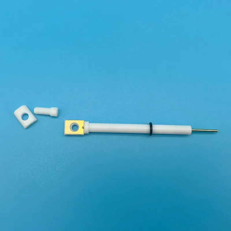 Gold working electrode clamp laboratory pure gold working fixture sample thickness 3mm
