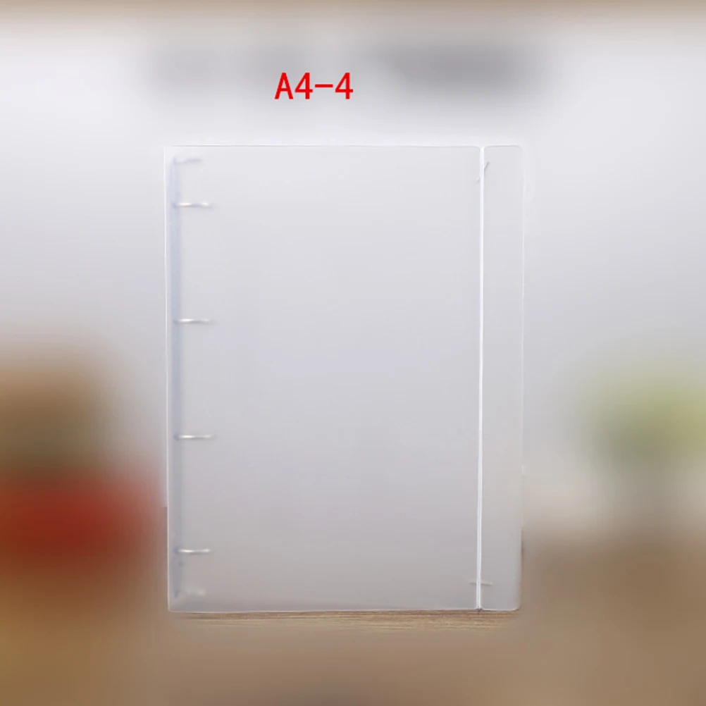 

A4 Size Pp Inner Clip Semi Transparent Office Supplies For Loose Leaf Notes Anti Rust Steel Lightweight Portable Folders For