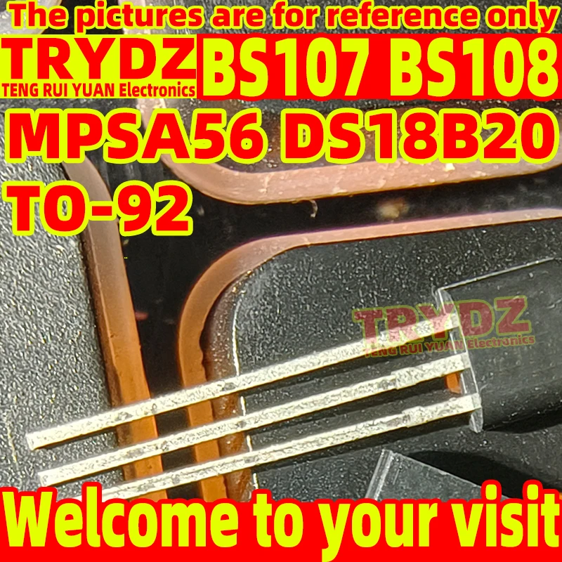 50-5pcs New BS107 BS108 MPSA56 DS18B20 TO-92