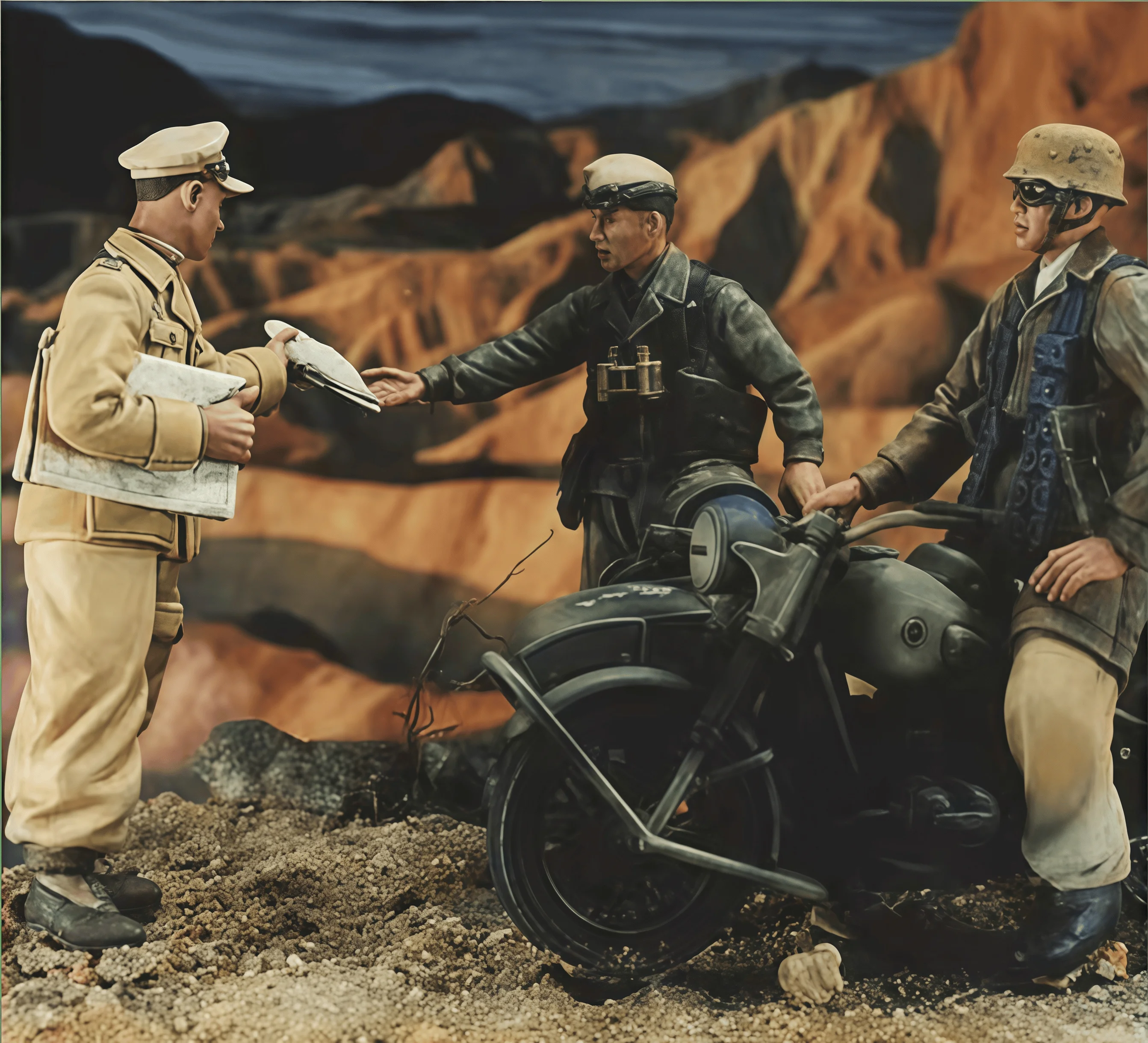 

1: 35 Casting Resin Model Assembly Kit, GK, Three Members of The Ramk Airborne Formation, Unpainted (excluding Vehicles)