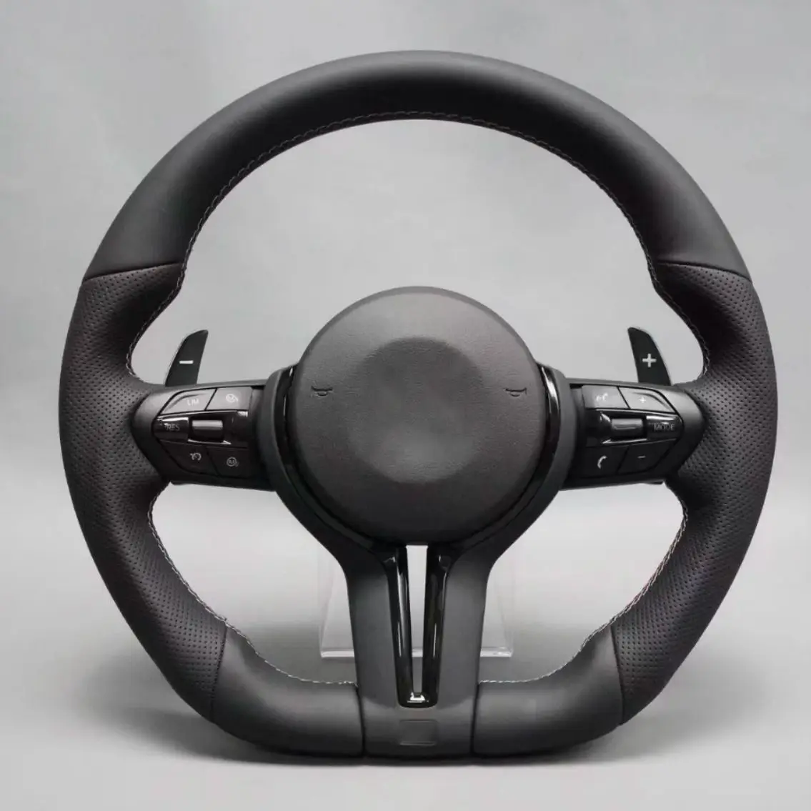 Flat Bottom For F01 F10 F11 F15 F16 F20 F21 F22 F30 F31 F32 F33 F36 F82 M3 M4 M Sport flat bottom Leather Steering Wheel for BMW