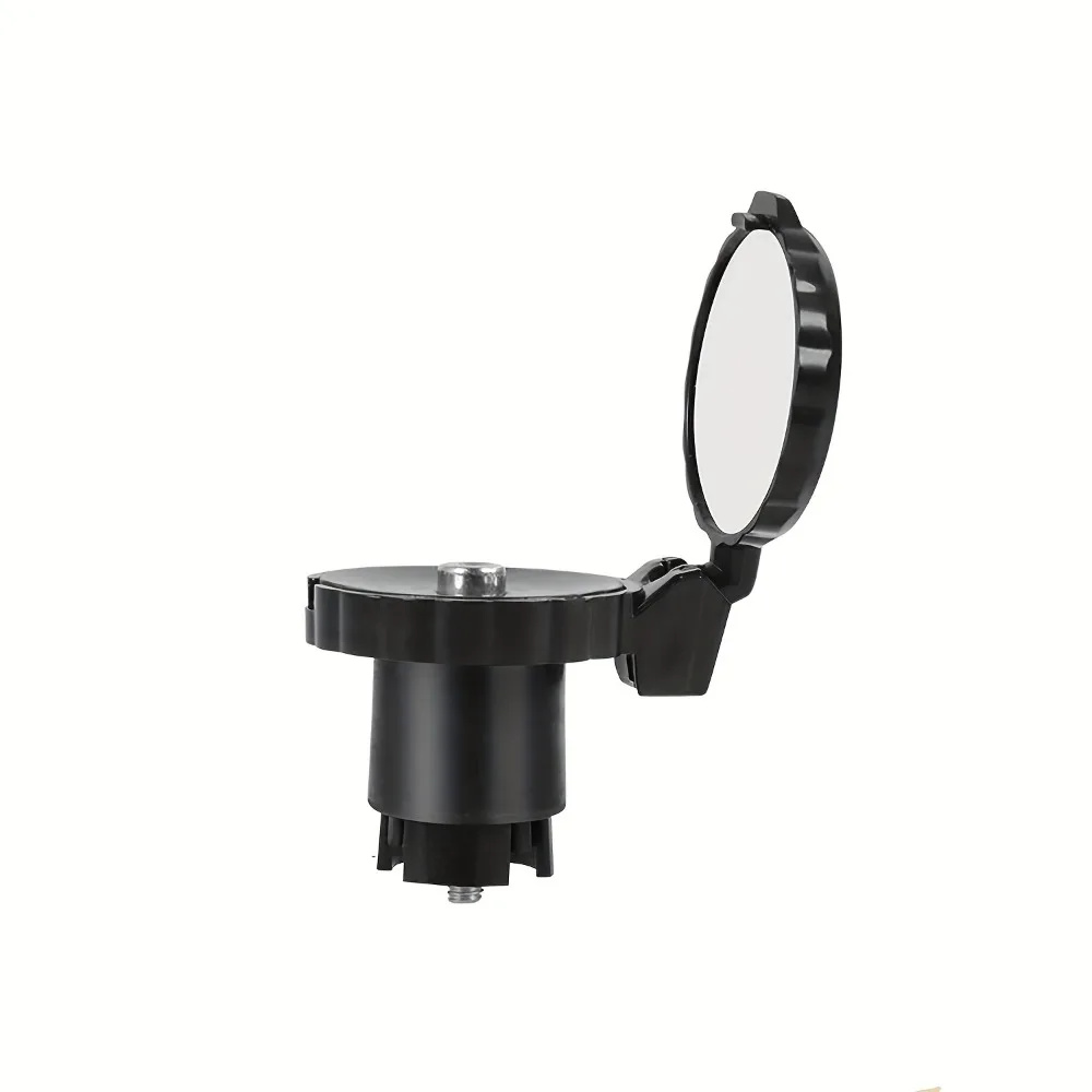 مرآة الرؤية الخلفية للدراجة ذات الزاوية الواسعة عالية الوضوح عدسة محدبة مستديرة، مرآة مقود الدراجة غير المرئية، 360 درجة °   قابل للتدوير #4