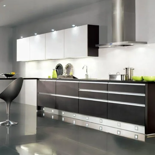 High Gloss Design Small Fit Kitchen Cabinet Set