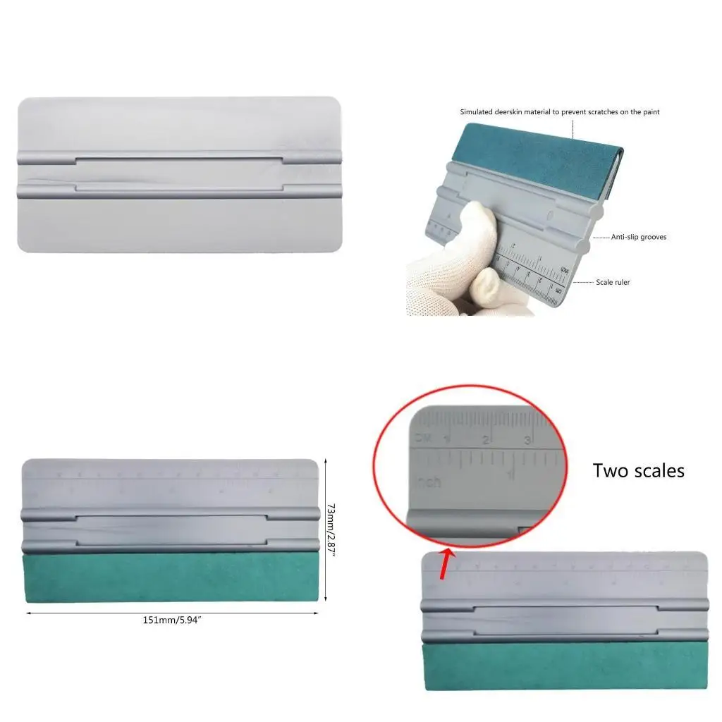 

G6KF Squeegee Scraper Car Clothing Film Vinyl Scale Wrapping Paint Protect Film Tool