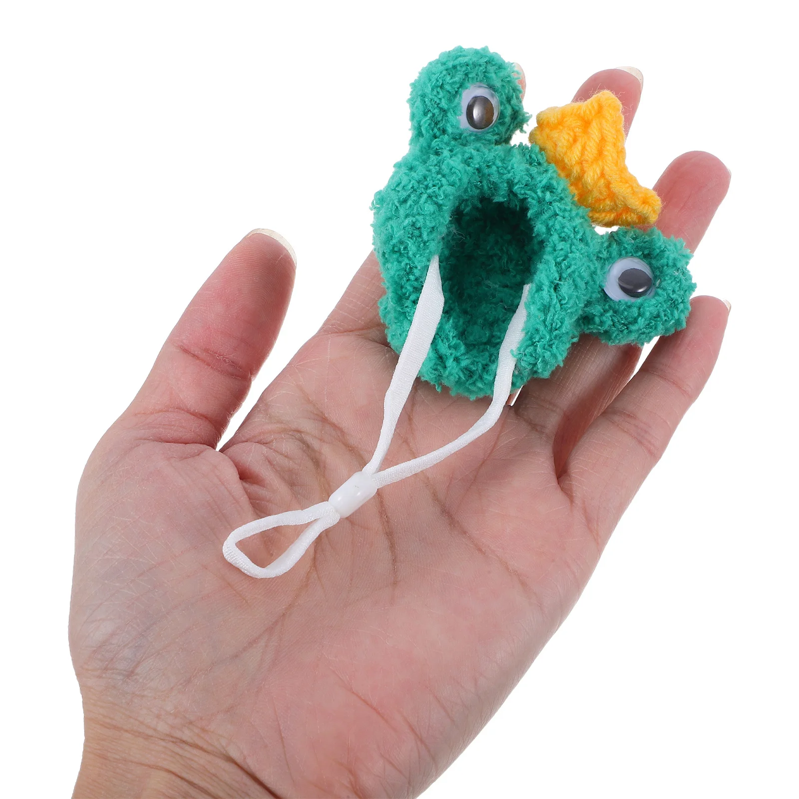 

Mini Pet Adjustable Strap Frog Hat Small Animals Hat for Hamsters Lizards Guinea Pigs Hedgehogs Lightweight Knitted Costume