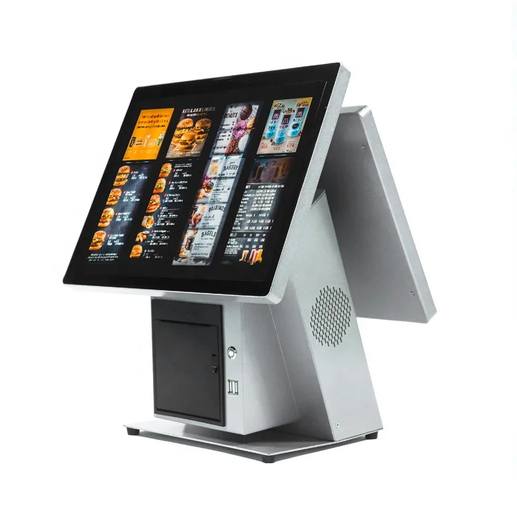 ATV&UTVHBAPOS Q37 All-in-One POS System, Touch Screen POS Machine Cash Register for Supermarket