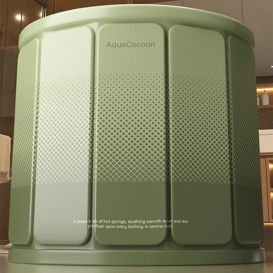 Foldable Bath Tub Home Portable Bathtub For Adult Children Full Body SPA  Thickened Bath Bucket Temperature Locked Shower Basin