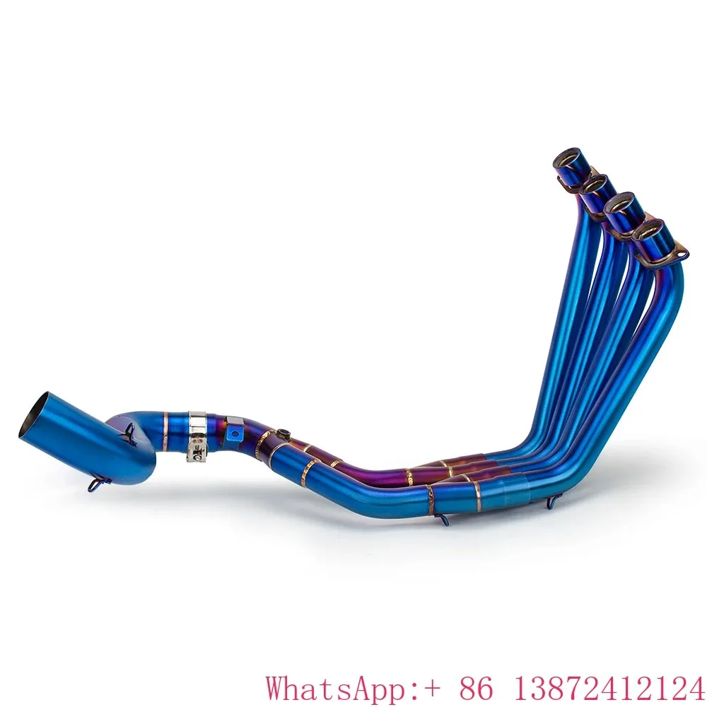 CBR650R CB650R CB650F Motorcycle Exhaust Slip-On Front Link Pipe Escape Moto Full System Moveable Connect for  CBR 650R 650