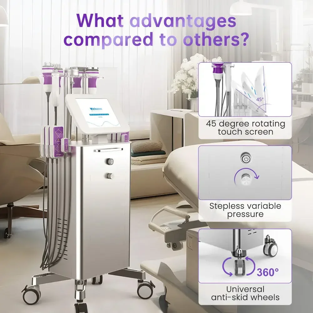 

Professional 40K Treatment Cavitation Vacuum Machine Body Sculpting Slimming Fat Burning Losing Weight Massage Beauty Equipment