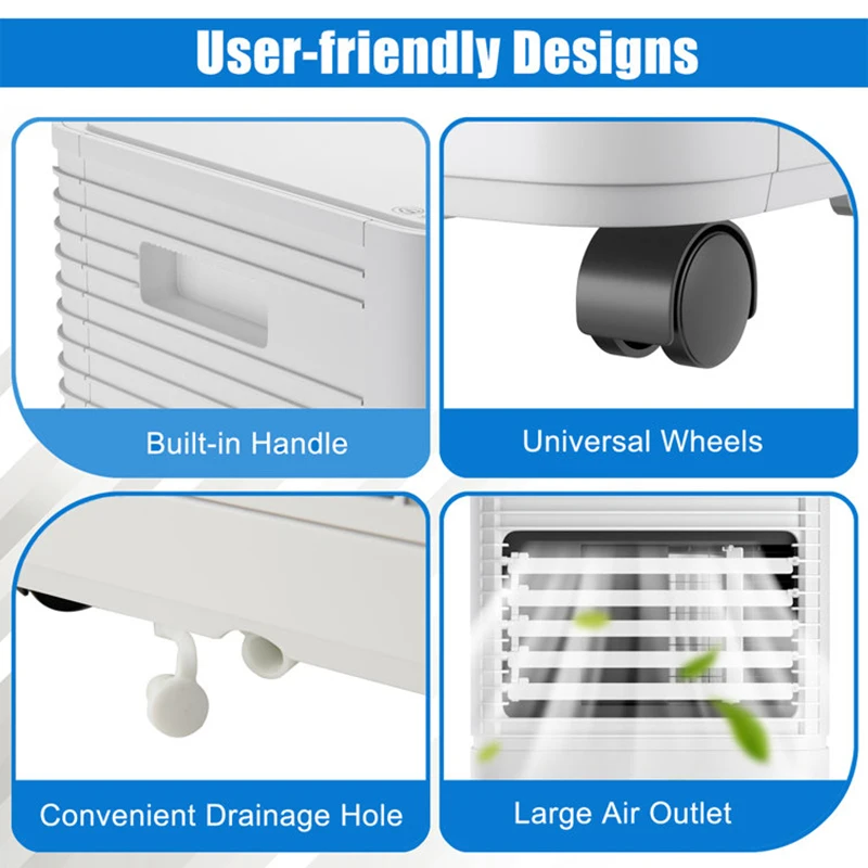 Mini Smart Portable Mobile Air Conditioner Home Climate Control Unit For Bedroom Living Room Rental House Small Space