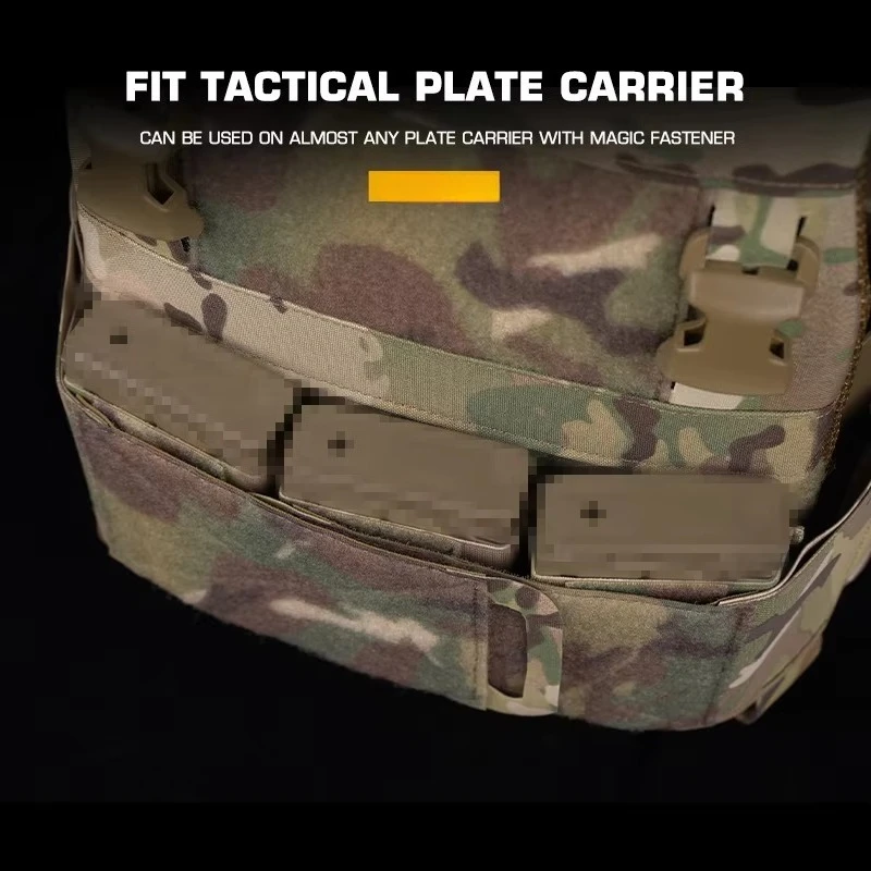 Tactical Triple 7.62 Magazine Pouch Built-In Type MAG Bag for Plate Carrier Chest Rig Vest Insert Hunting Accessory - view 5