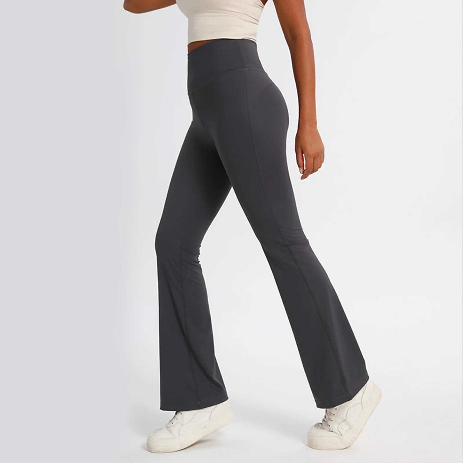 Pantaloni da yoga Zeyla Naked Feel 2025 Leggings bootcut svasati estivi a vita alta Pantaloni da allenamento slim fit per fitness da ballo