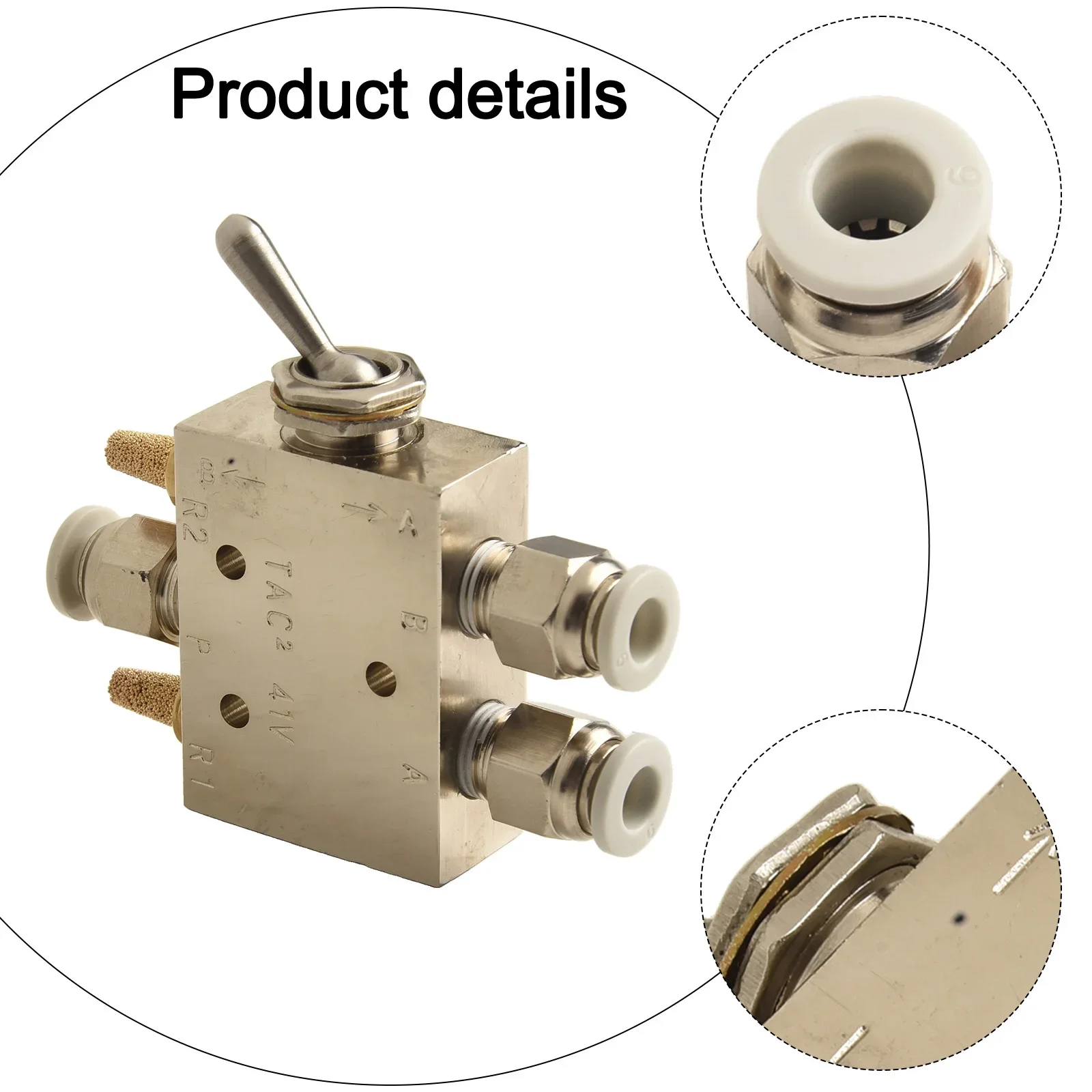 31.8*16*62.2mm Pneumatic Valve Reversing Mechanical Valve Valve Pneumatic Switching Valve Working Pressure 0 0.9MPa