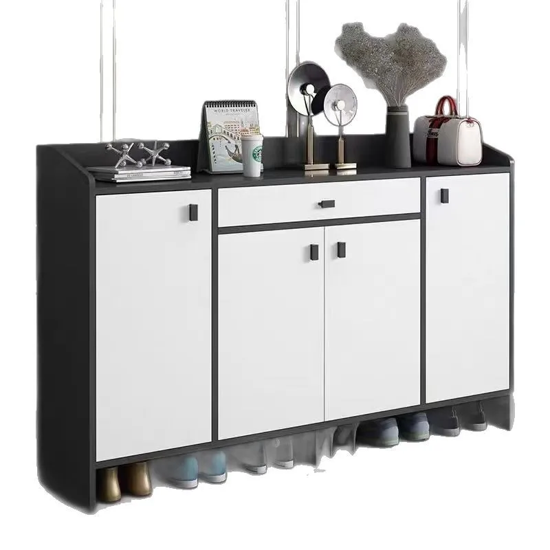 

Shoe cabinet, multi-layer large-capacity dust-proof shoe storage against the wall at the door of the household