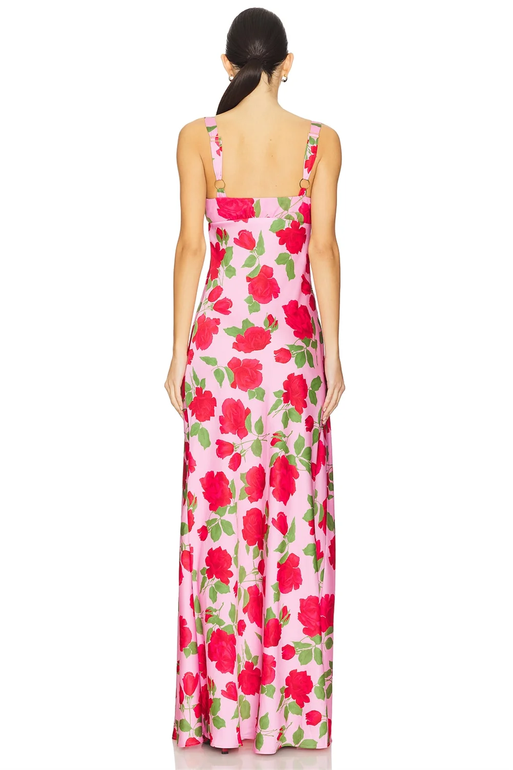 Women's Formal Evening Gowns Floral Print Evening Dresses Elegant Side Split Formal Dress for Women Party Wedding Banquet Gowns