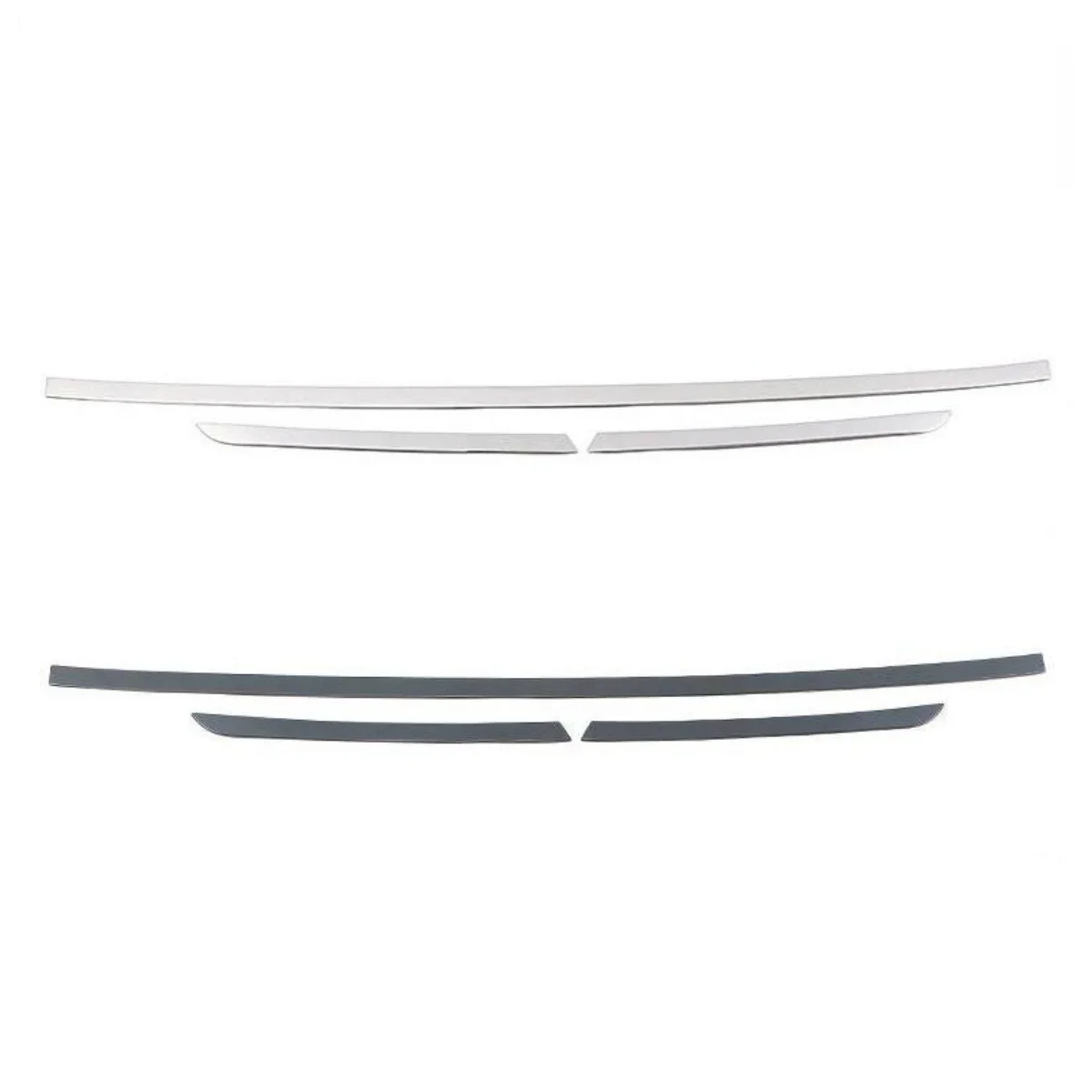 Stainless steel Black titanium Before The Bar Bumper Cover Shield Trim Molding Lower Grille Car Stylin For Audi Q5 FY 2018-2021