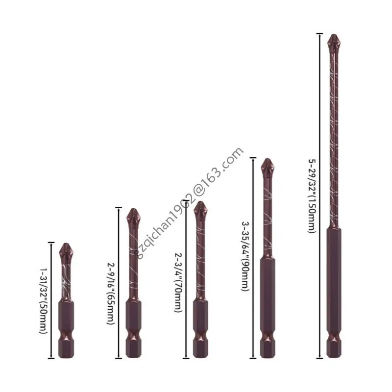 X7AB Cruzes multisize Bit aço magnético Bit com textura segura