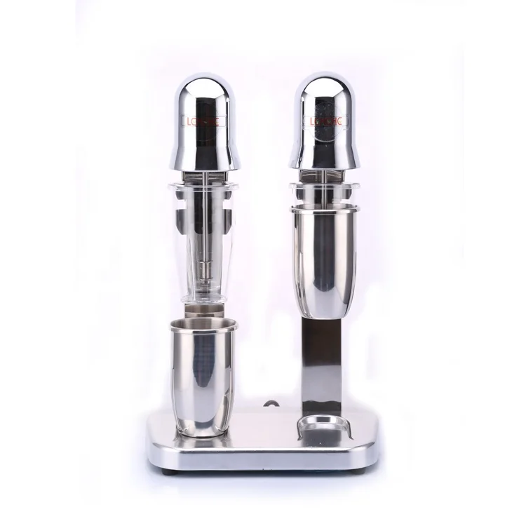 Two Group Electric Food Blenders Milk Mixer Machine Titanium-Coated Blades Stainless Steel Touchscreen Interface