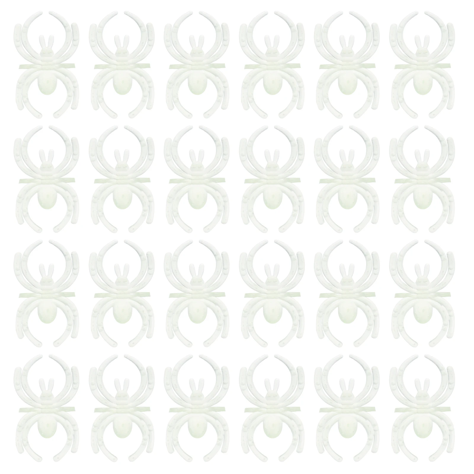 

144 pcs Spider Rings Fun Halloween Flashy Light Up Accessories Plastic Child Costume Decorations Beauty