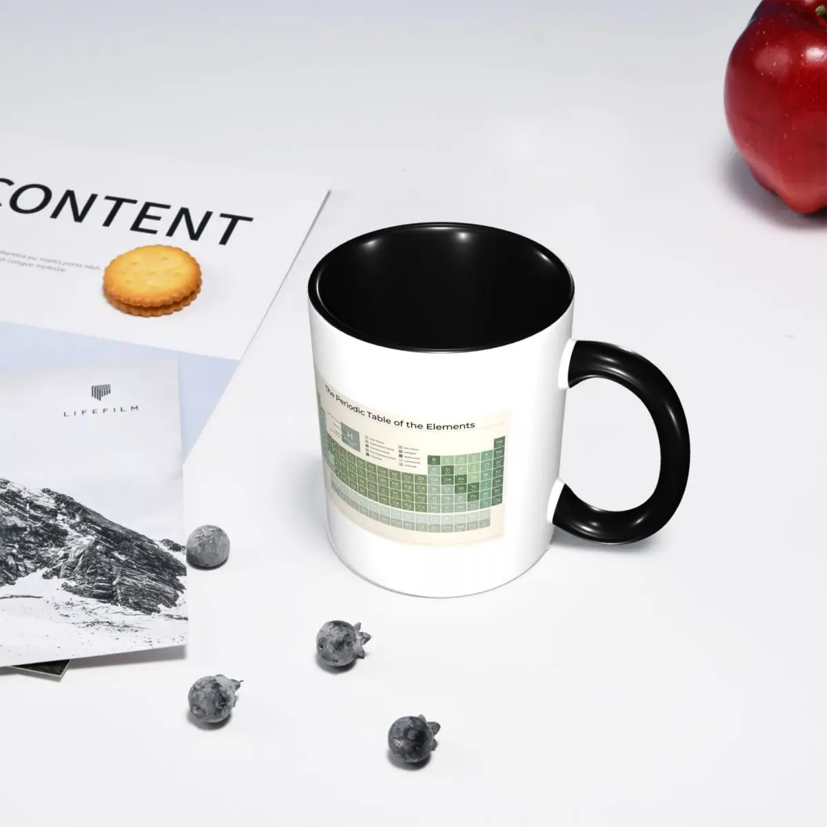 The Periodic Table Of The Elements Evergreen On Sand Mug Ceramic Coffee Cups Tea Mugs Milk Cup Drinkware Gifts for Woman Man