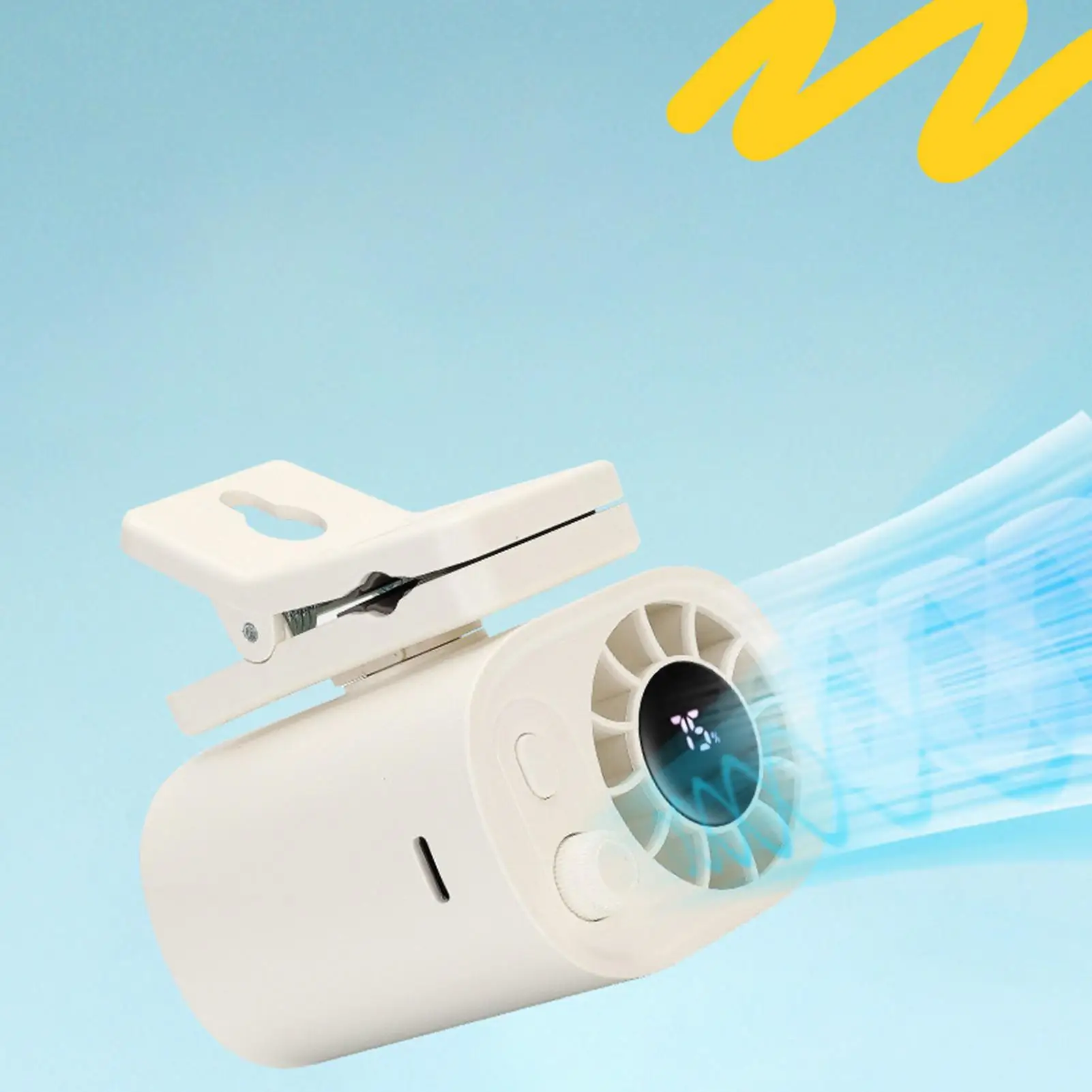 Outdoor Clamp On Fan For Shirt 360 Degree Rotatable Hot Weather Solution For Dog Walking Golf Yoga Seniors Picnic Accessories