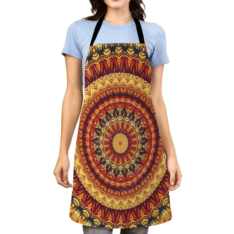 Mandala ästhetische Frauen Küchen schürze Original Kinder wasserdicht Mädchen benutzer definierte Mann Kellner Arbeit Schürze öl beständige Vintage Persien