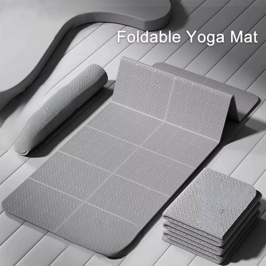 4mm Thick TPE Foldable Yoga Mat Easy to Store Travel Exercise Mat for Yoga Pilates Home Workouts And Floor Exercises