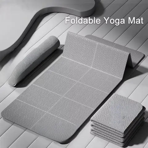 4mm Thick TPE Foldable Yoga Mat Easy to Store Travel Exercise Mat for Yoga Pilates Home Workouts And Floor Exercises