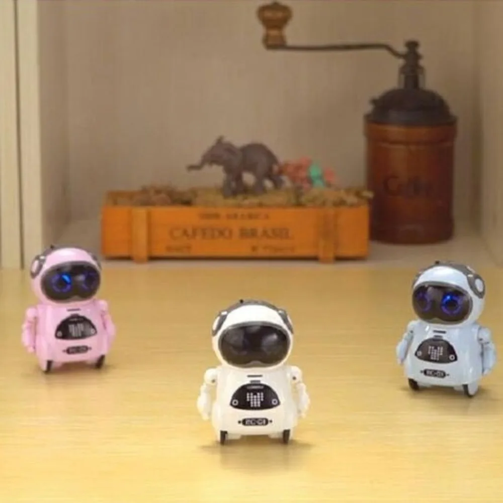 Robot intelligent multifonctionnel mignon, Dialogue interactif, danse de poche, Mini Robot de musique dynamique