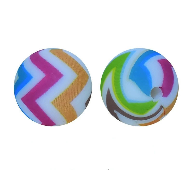 50pcs 15mm Asahi Seashell Pattern Food Grade Silicone Beads DIY Making Bracelet Key Ring Keychain Accessories