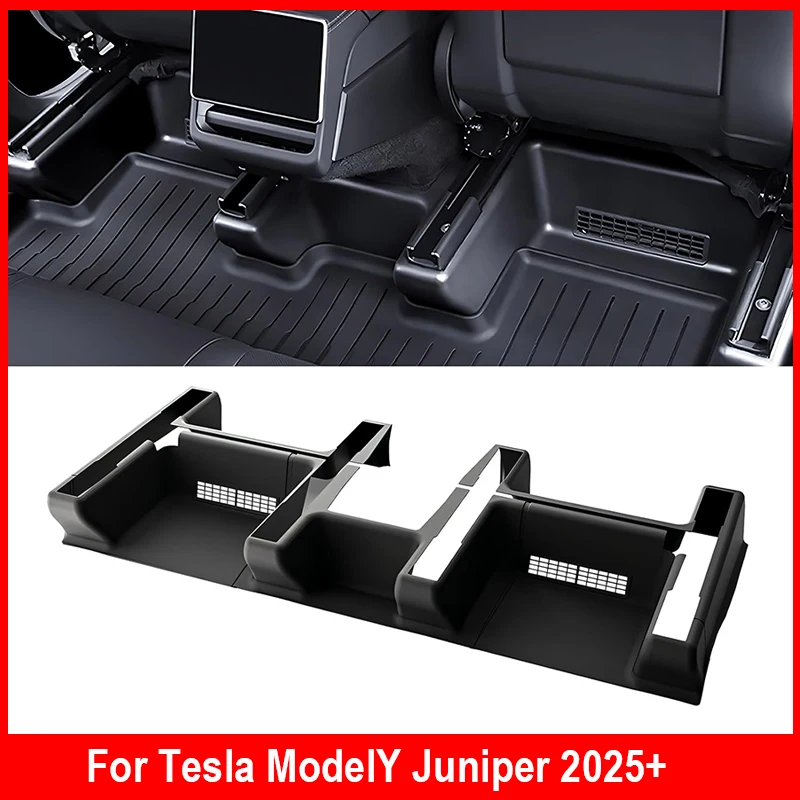 

TPE Under Seat Corner Guard For Tesla ModelY Juniper 2025+ Seat Slide Rails Protector Cover Anti-Kick Decor Flocking Accessories