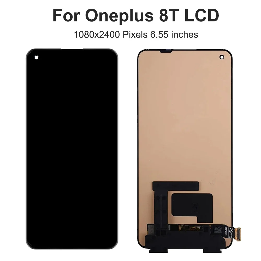 For  1+8T 6.55\'\'For OnePlus 8T KB2001 KB2000 KB2003 KB2005 LCD Display Touch Screen Digitizer Assembly Replacement