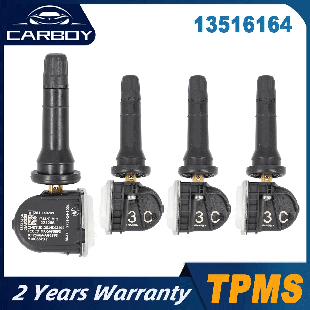 

13516164 Tire Pressure Sensor For Buick Envision Cadillac CT6 Escalade XT4 5 6 Chevrolet Blazer Bolt Camaro Cheyenne 13598772