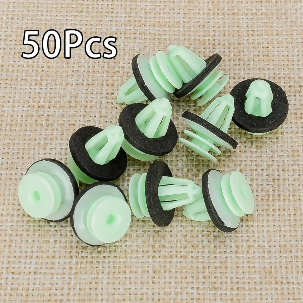 50Pcs Interior Door Panel Trim Fastener Clip with Sealer A0079889978 Fit for Mercedes Benz 300SD CL500 CL600 ML320