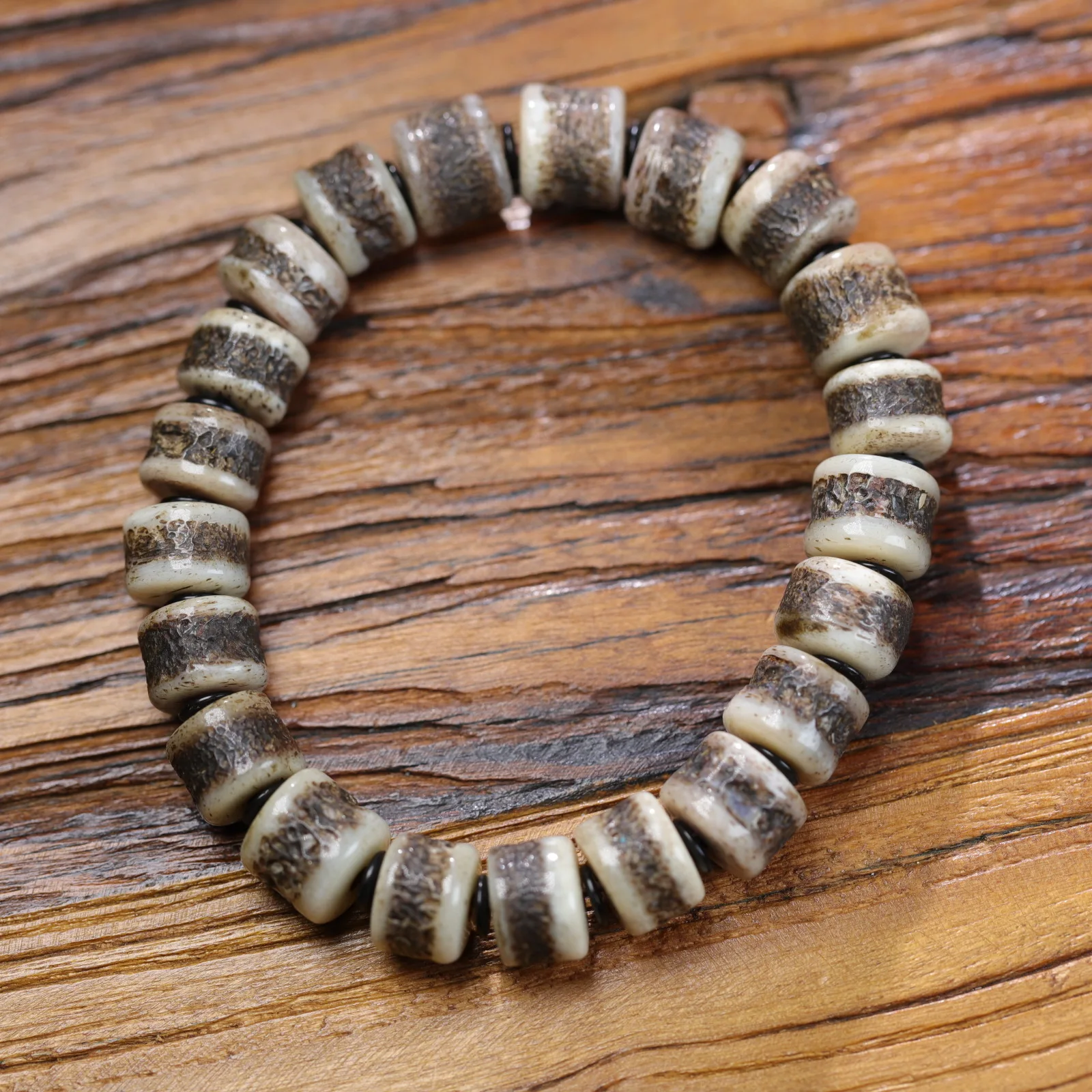 Returned Yak Bone Bucket Beads Pills Residence Beads Strings Tibetan Style Literature Old Material Handheld Buddha Jewellery