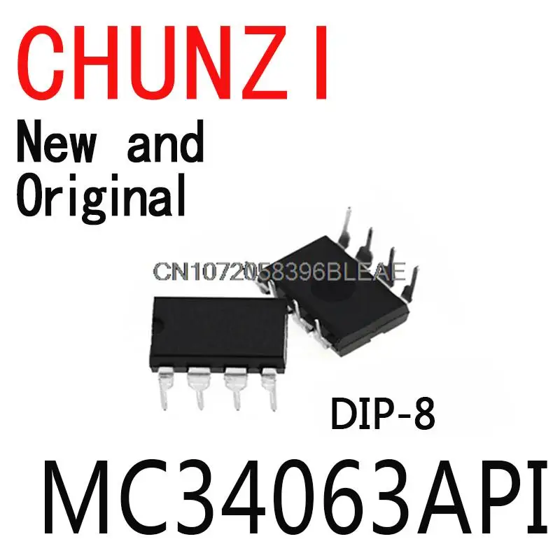 DIP8 MC34063AP1 DIP MC34063 34063API DIP-8 IC MC34063API, nuevo y Original, 10 unidades