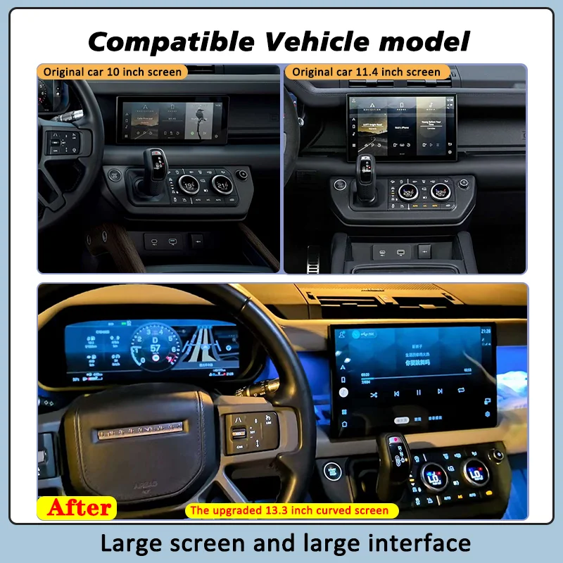 13.1-inch Curved Screen For Land Rover Defender 90/110/130 L663 2020 ...
